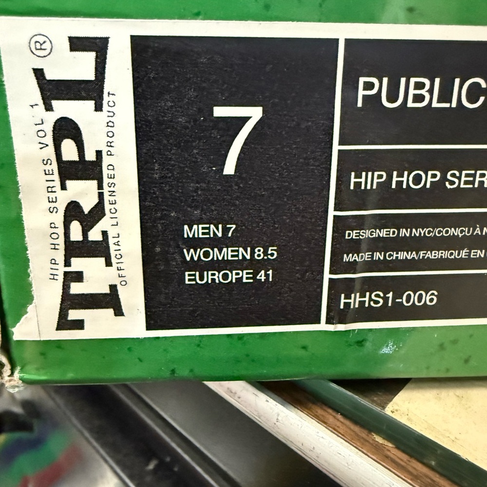 brand new with tags Public Enemy TRPL sneakers Men’s size 7 /women 8.5 - Picture 8 of 8